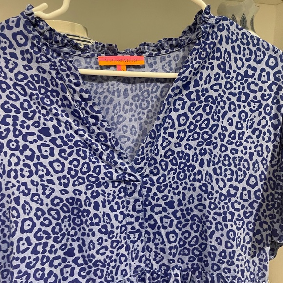 Blue Cheetah Design Dress - Picture 4 of 4